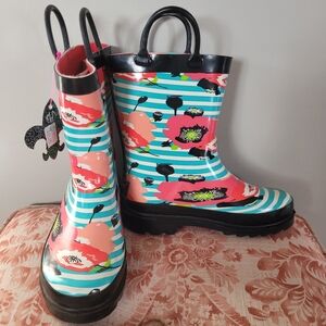 Blazin Roxx Rubber Boots ~ Girls Small 12/13